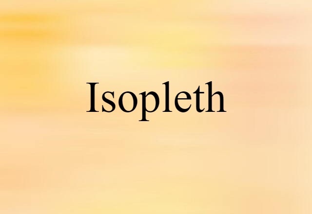 isopleth