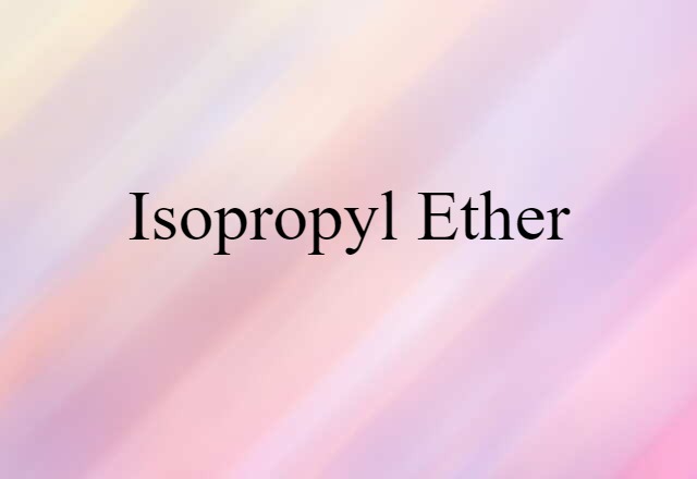 isopropyl ether