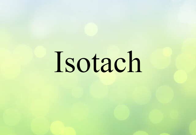 isotach