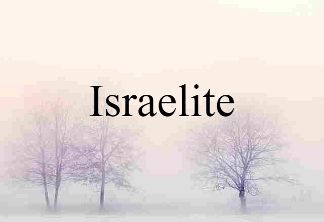 Israelite (noun) Definition, Meaning & Examples