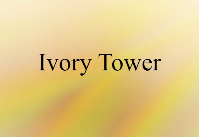 ivory tower