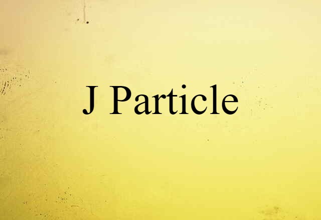 J particle