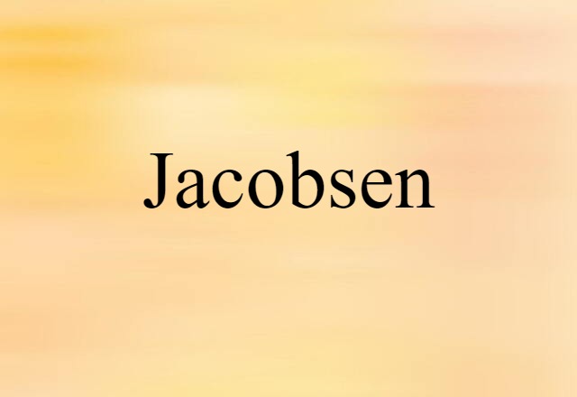 Jacobsen