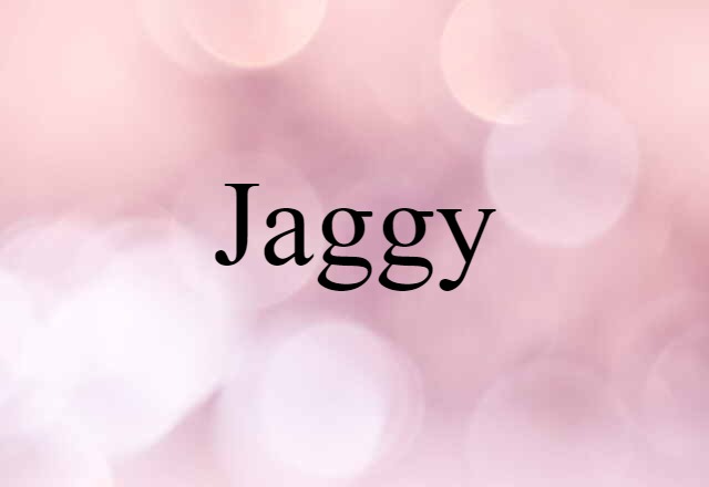 Jaggy (noun) Definition, Meaning & Examples