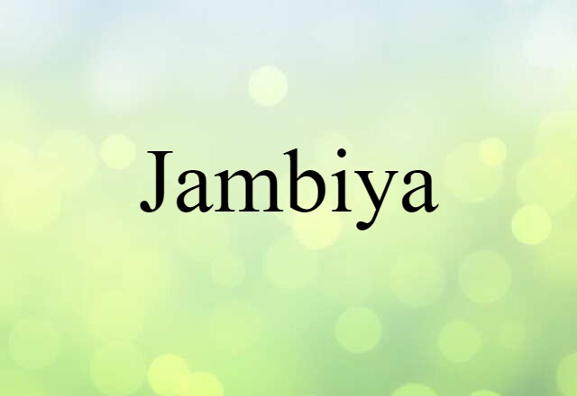 jambiya