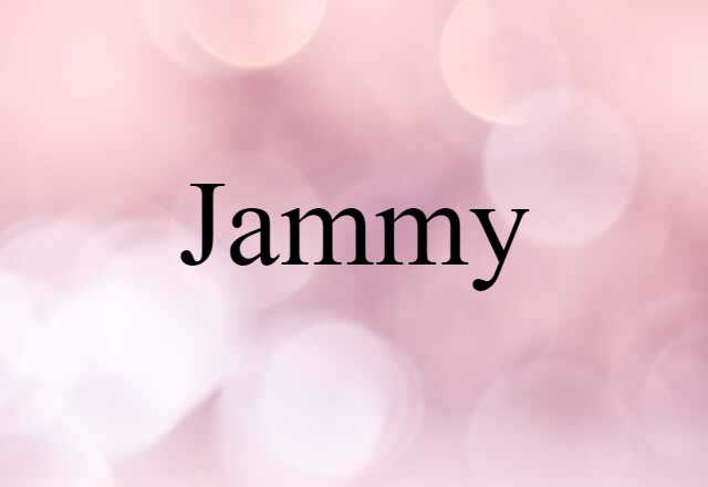 Jammy (noun) Definition, Meaning & Examples