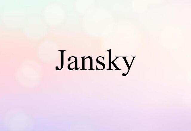 jansky