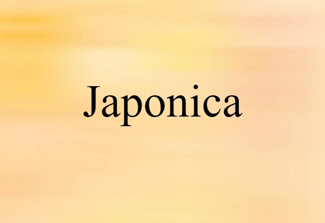 japonica