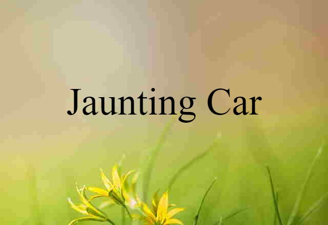 jaunting car