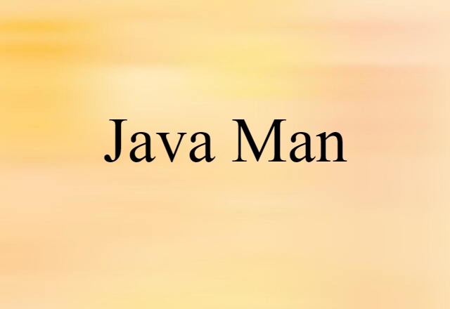 Java man