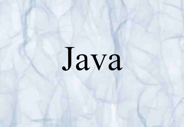 Java (noun) Definition, Meaning & Examples