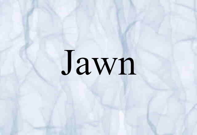 Jawn (noun) Definition, Meaning & Examples