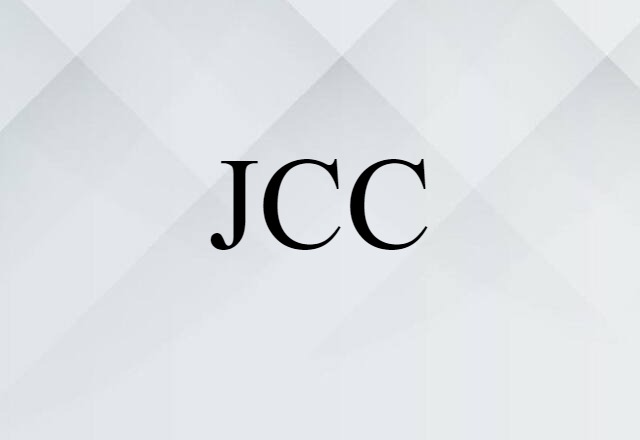 JCC (noun) Definition, Meaning & Examples