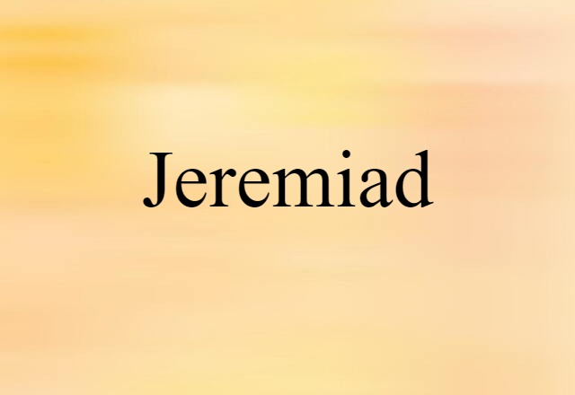 jeremiad