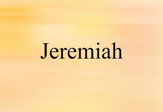 Jeremiah