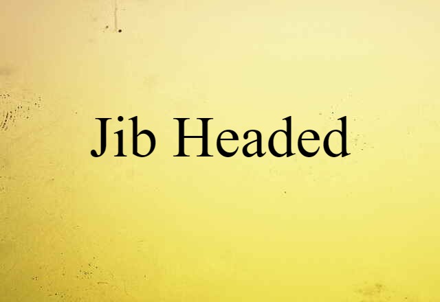 Jib-headed (noun) Definition, Meaning & Examples