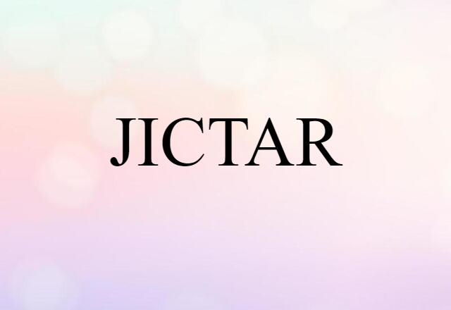 JICTAR (noun) Definition, Meaning & Examples