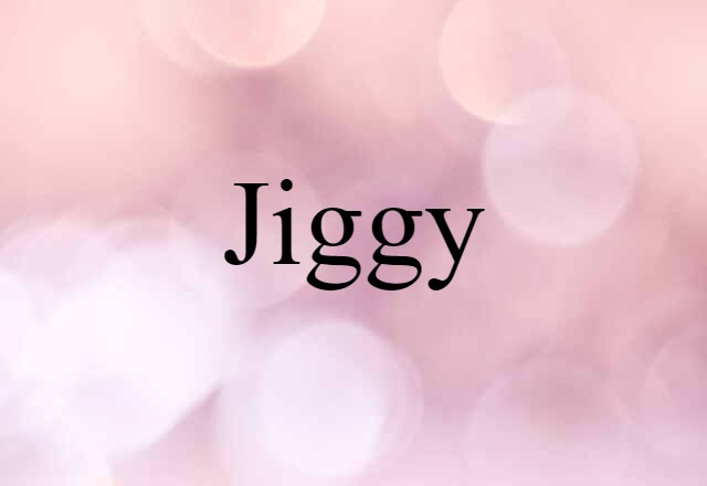 Jiggy (noun) Definition, Meaning & Examples