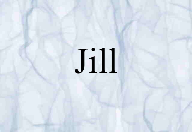 Jill (noun) Definition, Meaning & Examples