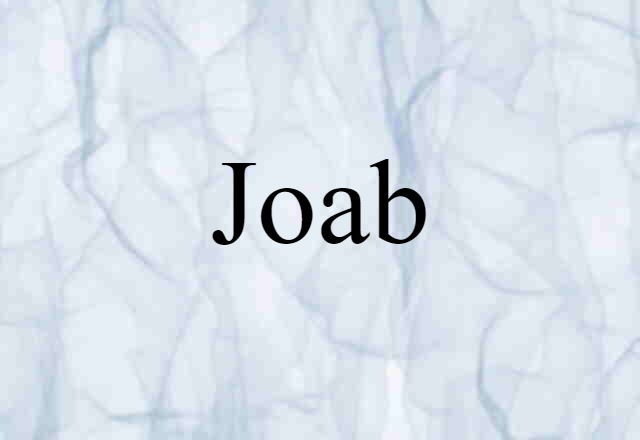 Joab (noun) Definition, Meaning & Examples