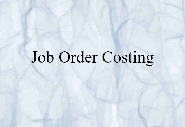 job-order costing