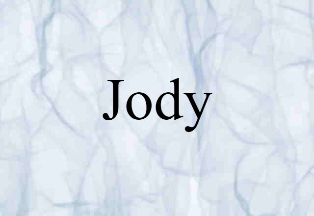 Jody (noun) Definition, Meaning & Examples