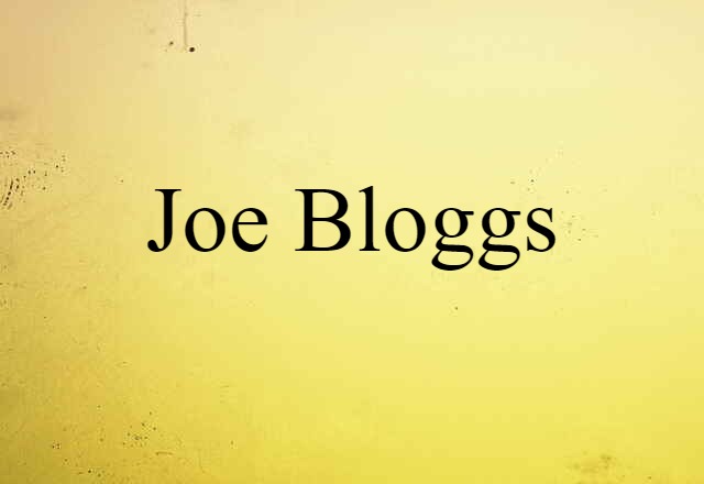 Joe Bloggs