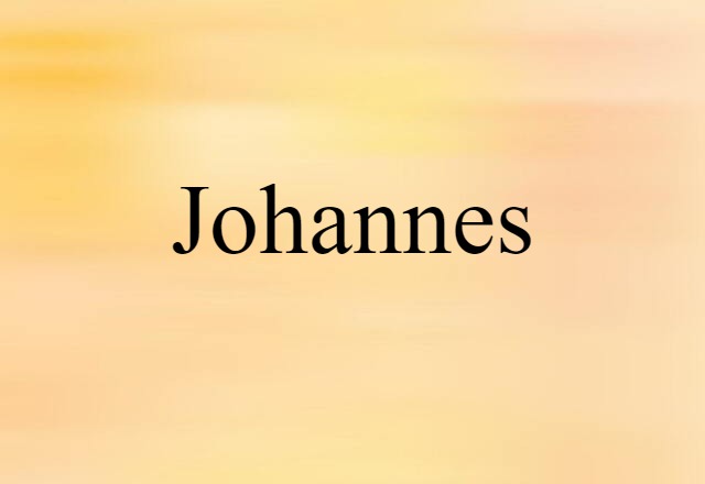 johannes