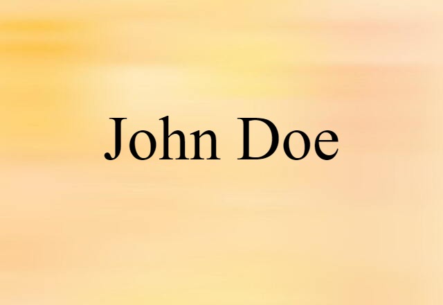 John Doe