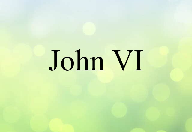 John VI