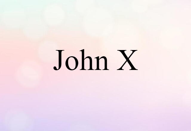 John X