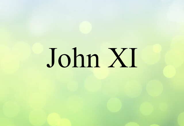 John XI