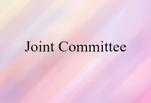 joint committee