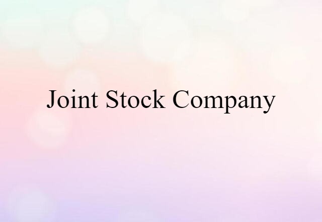 joint stock company