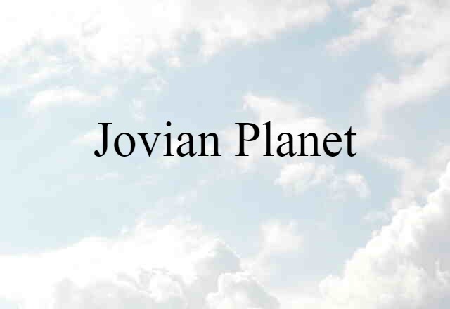 Jovian planet