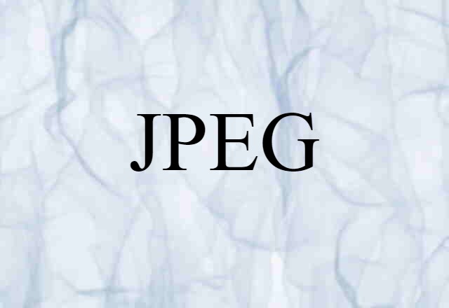 JPEG (noun) Definition, Meaning & Examples