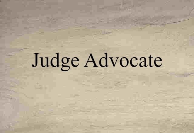 judge advocate