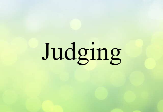 judging