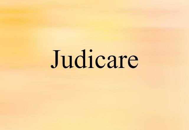 judicare