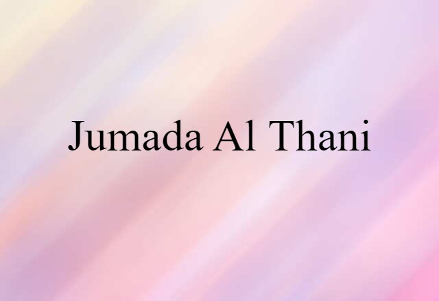 Jumada al Thani