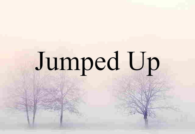 Jumped-up (noun) Definition, Meaning & Examples