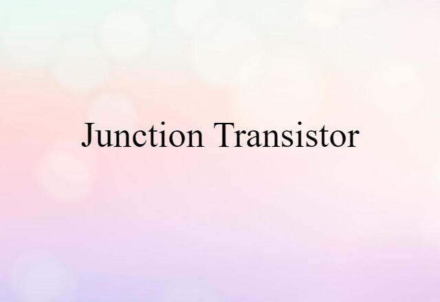 junction transistor