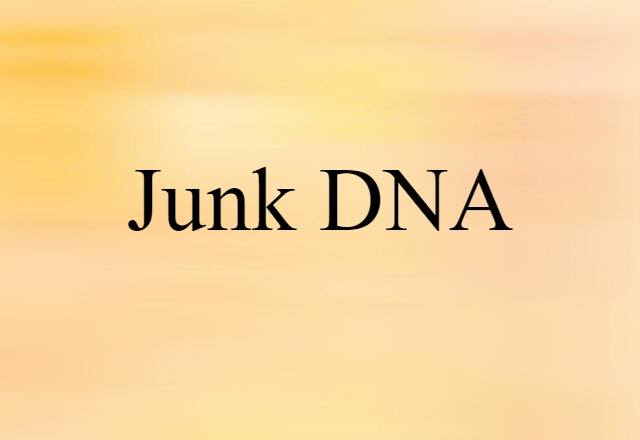 Junk DNA (noun) Definition, Meaning & Examples