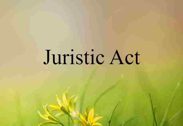 juristic act