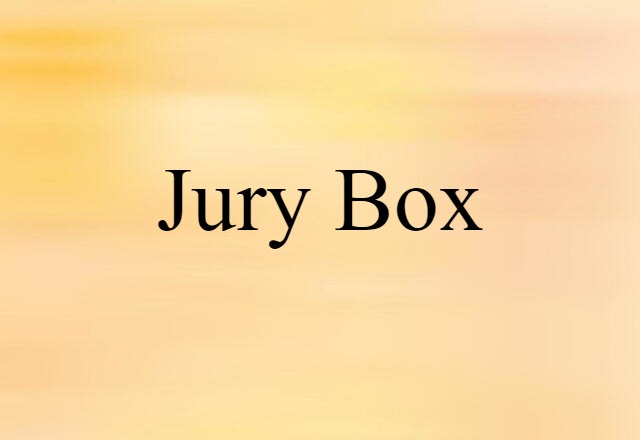 jury box