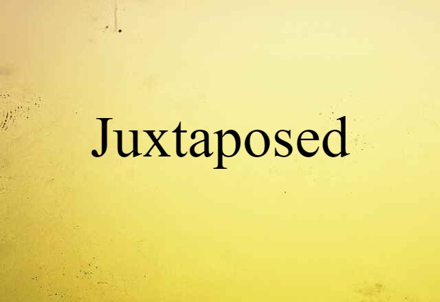 Juxtaposed (noun) Definition, Meaning & Examples