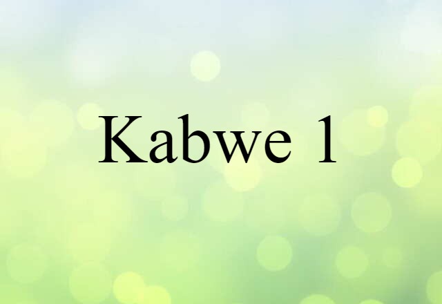 Kabwe 1