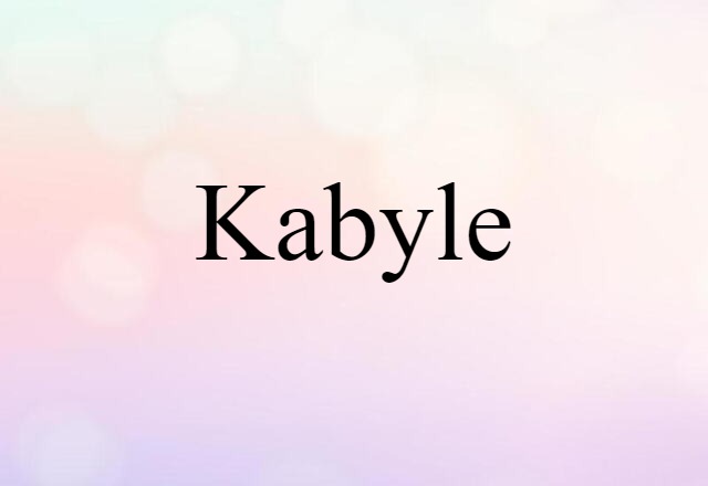 Kabyle