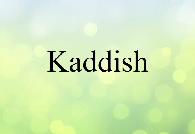 Kaddish