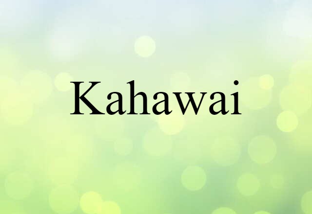 kahawai